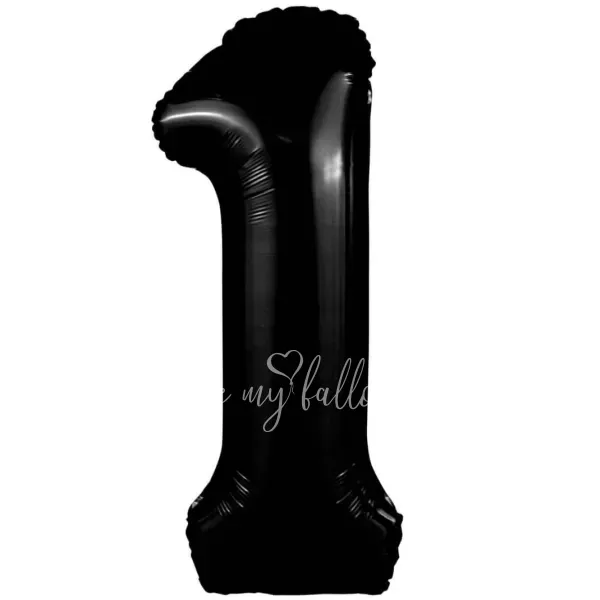 40" Foil numbers 1 Black 