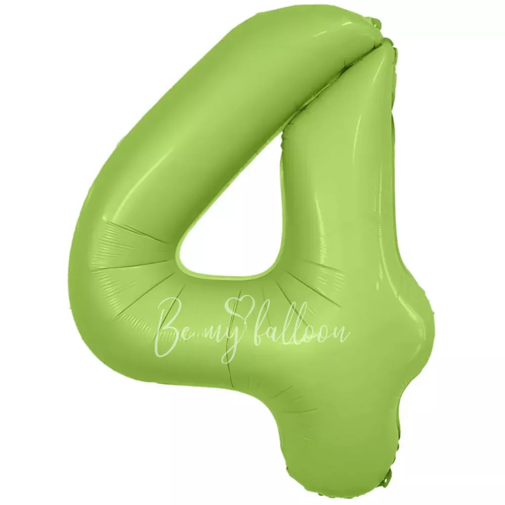 40" Foil numbers 4 Mystic Pistachio