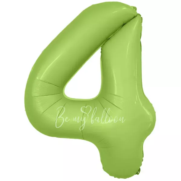 40" Foil numbers 4 Mystic Pistachio
