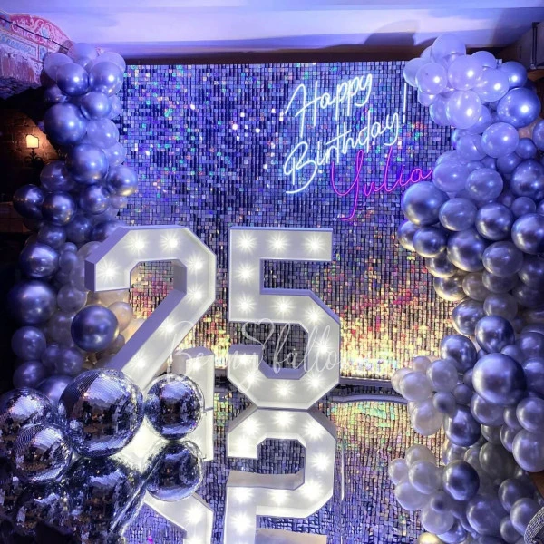 Free Standing Numbers LED Light 1.5 meter