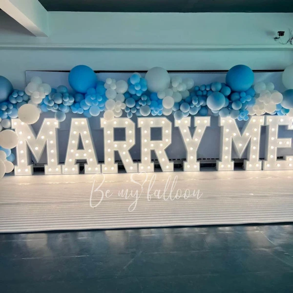 Free Standing MARRY ME LED Light 1.5 meter 