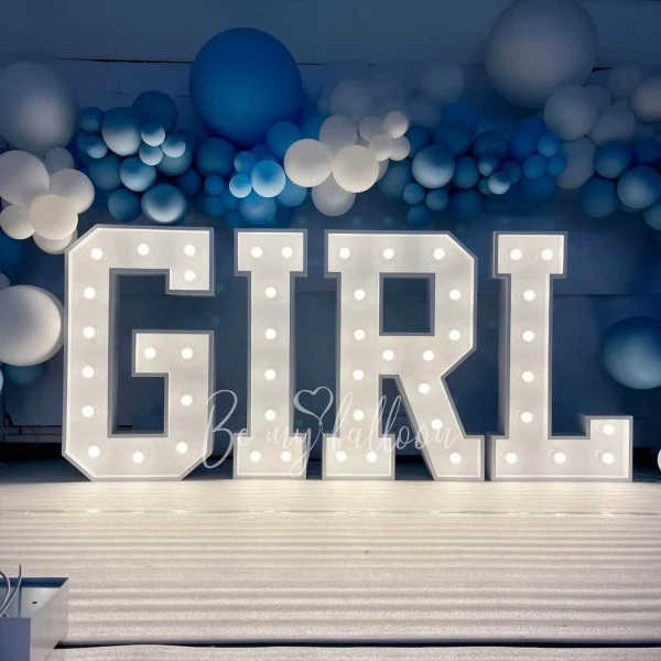 Free Standing GIRL LED Light 1.5 meter