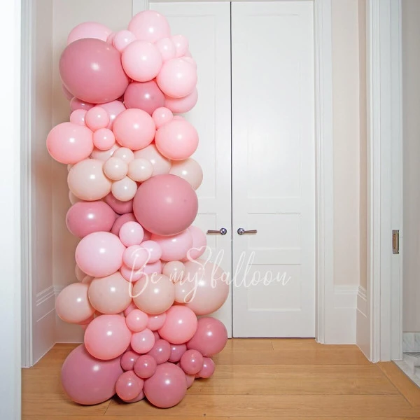 Organic balloon column "Pink tenderness"