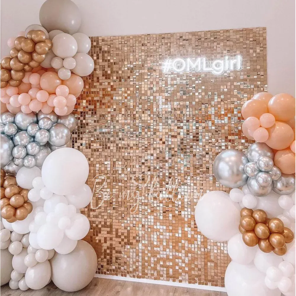 2м и 1.5м Блеск Гирлянды из шаров с бэкдропом