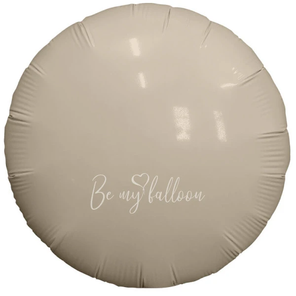 18" Cream round foil shape 
