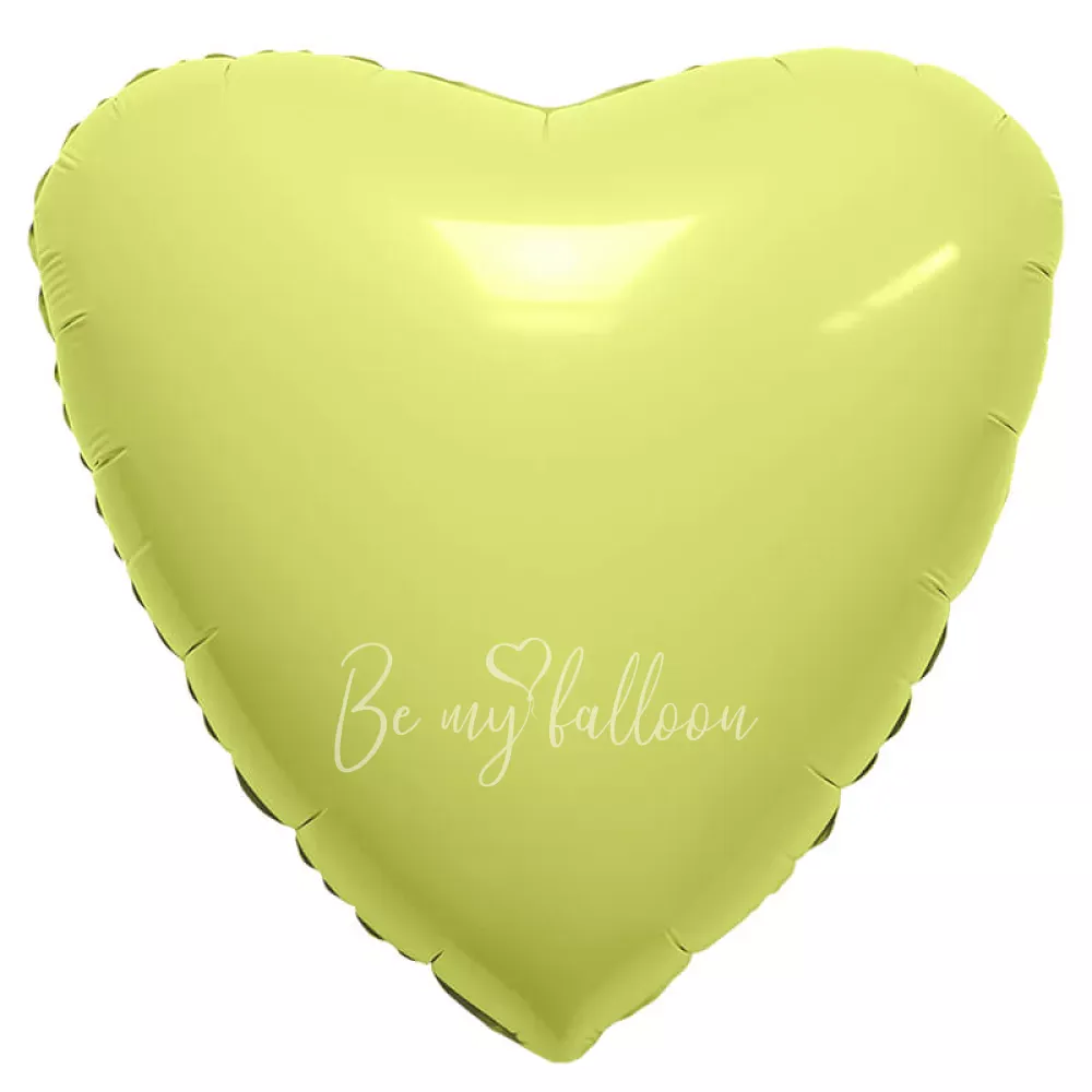 18" Lemon heart foil shape