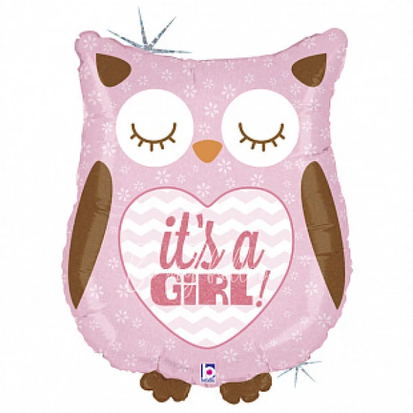 26" Foil figurine owl girl