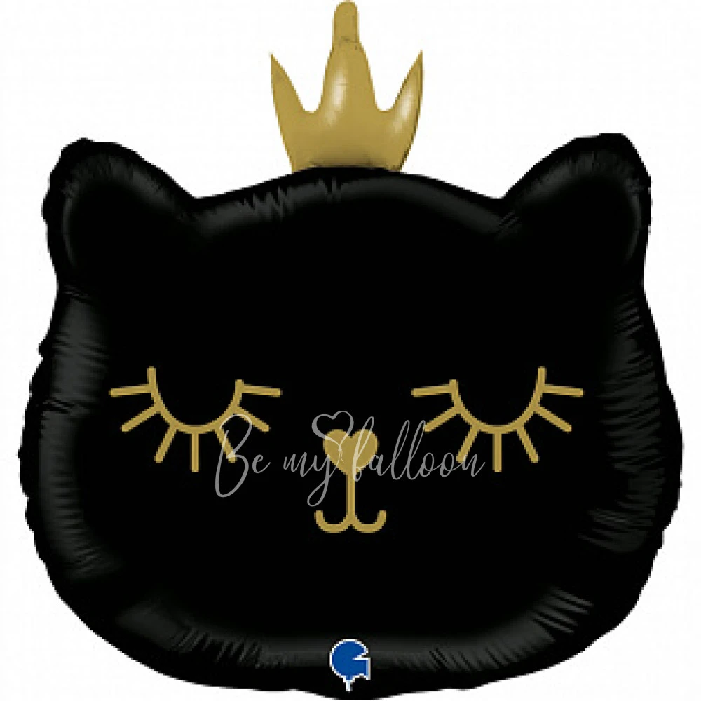 26" Foil figurine Kitten Princess Black
