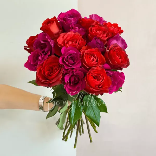 20 Mix Red/Pink Premium Roses