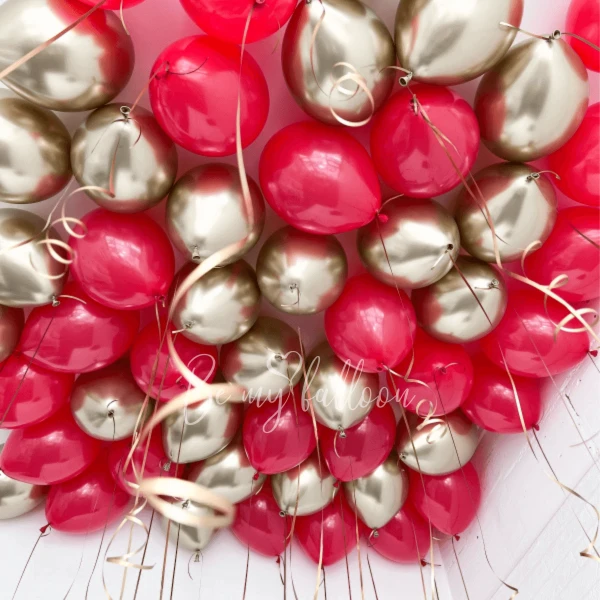Balloons under the ceiling "Red and gold dreams"