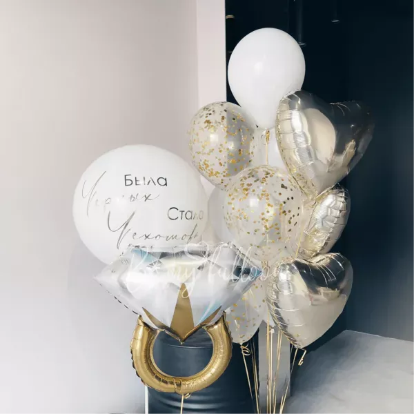 Balloon diamond ring! Wedding Set