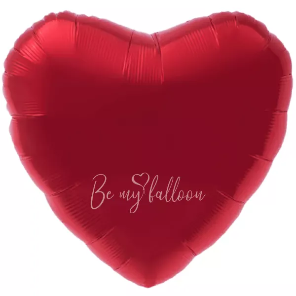 30" Helium foil gloss Red Heart balloon