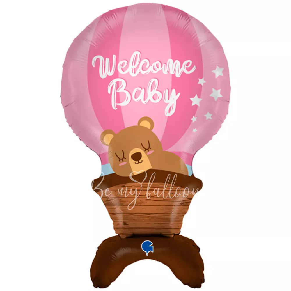 38 " الهواء مليئة احباط ترحيب الطفل الوردي بالون