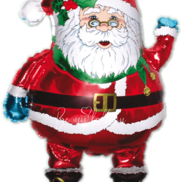 30" Helium foil Red Hat Santa balloon
