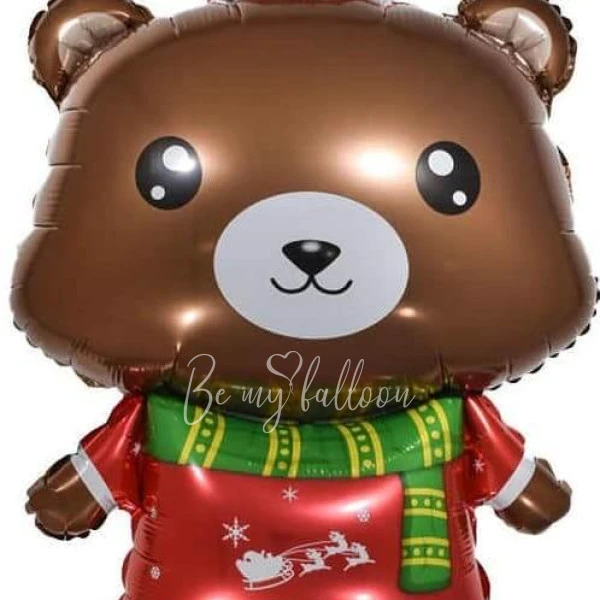 33" Helium foil Christmas Bear balloon