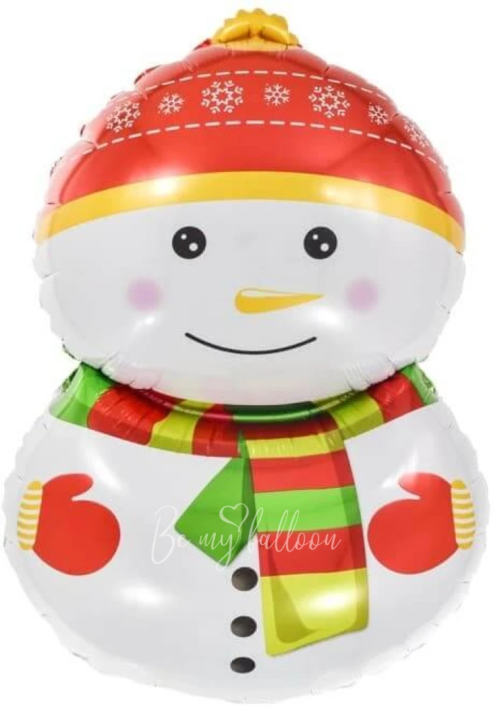 32" Helium foil Happy Snowman balloon