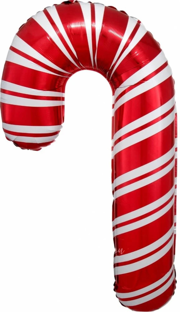 33" Helium foil Red Candy Cane balloon