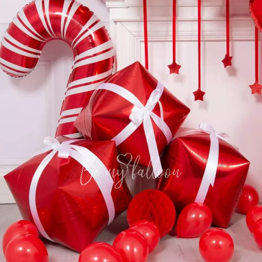 33" Helium foil Red Candy Cane balloon