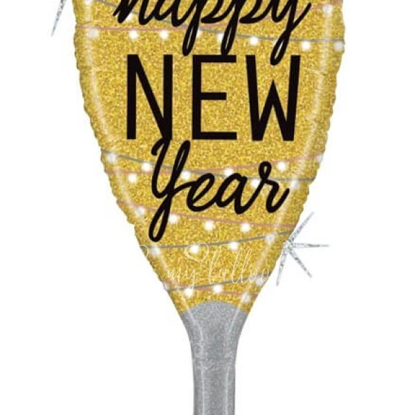 37" Helium foil Champagne Glass balloon