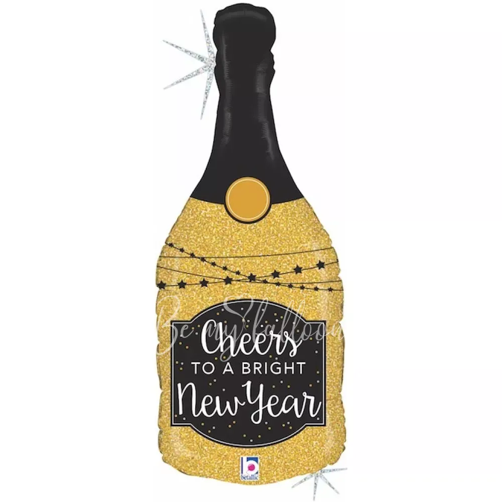 36" Helium foil Champagne Bottle balloon