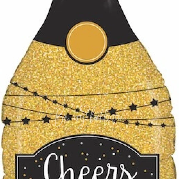 36" Helium foil Champagne Bottle balloon