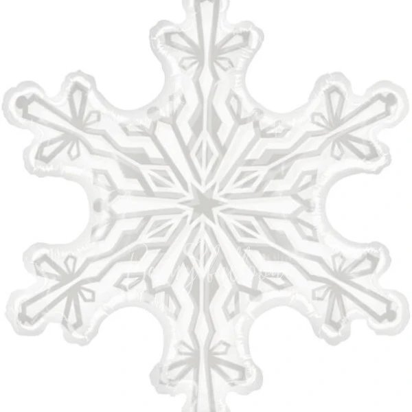 38" Helium foil Snowflake balloon