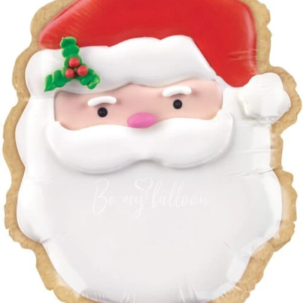 24" Helium foil Ginger Bread Santa balloon