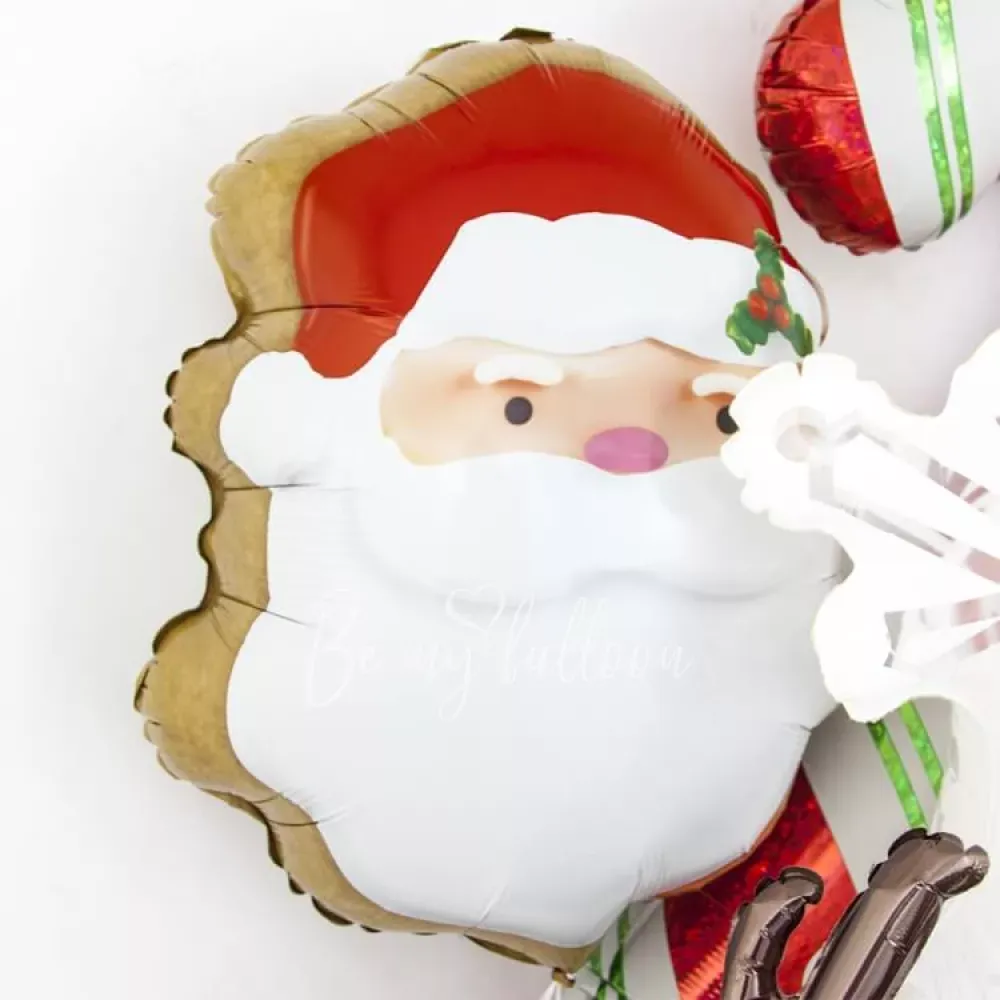 24" Helium foil Ginger Bread Santa balloon