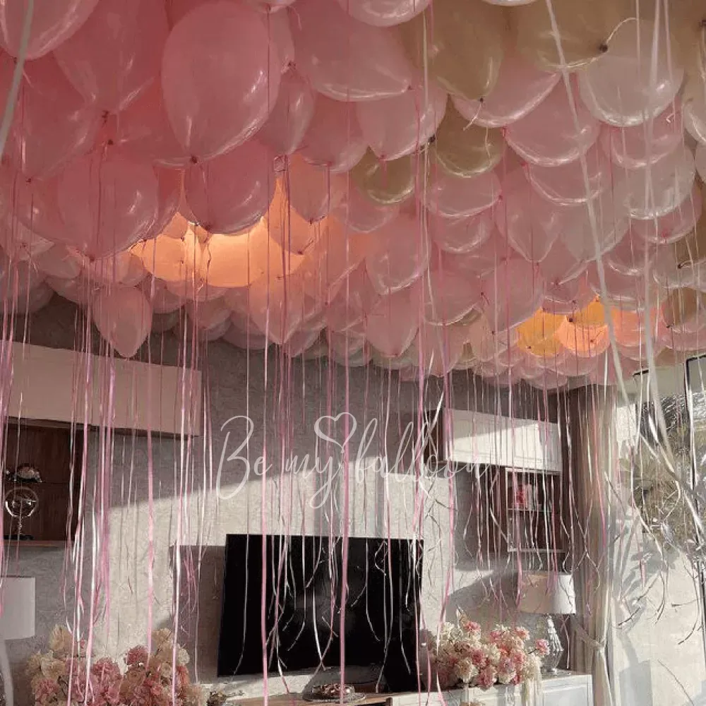 100 بالونة هيليوم سقفية قياسية