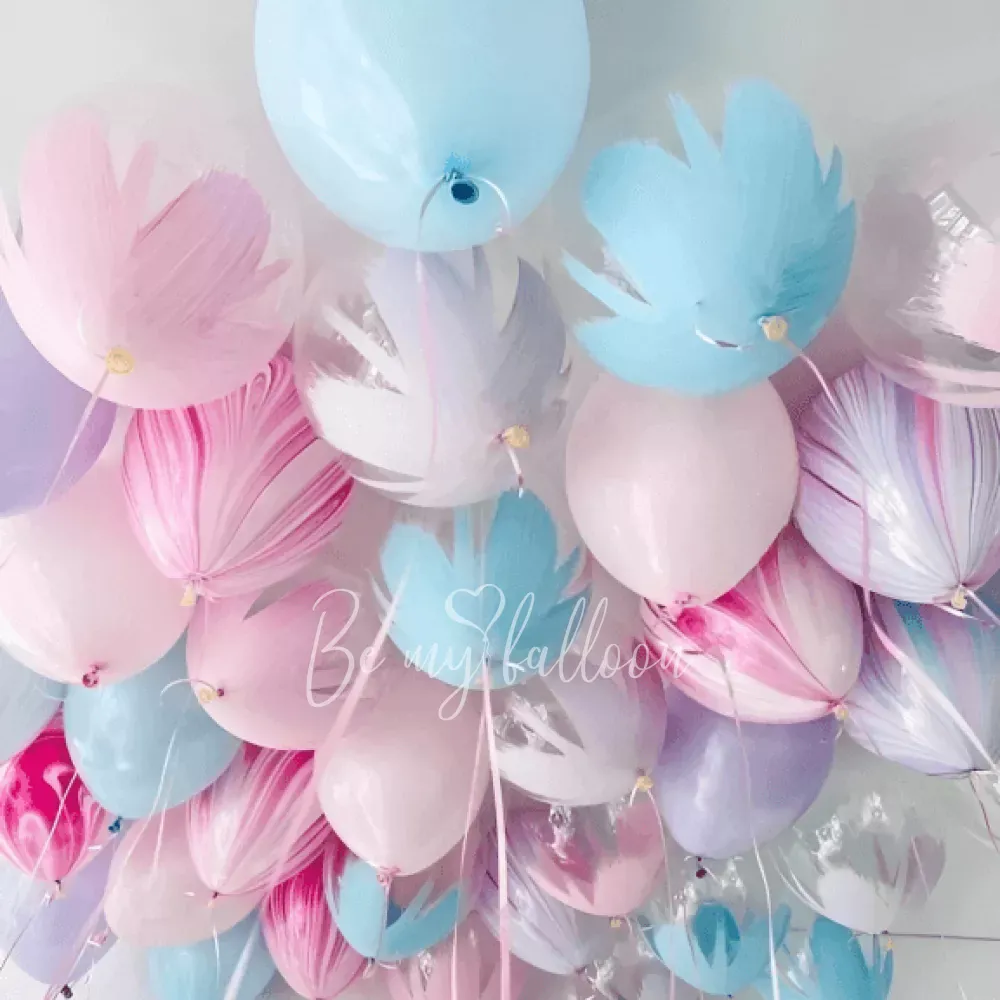 100 ceiling helium balloons premium