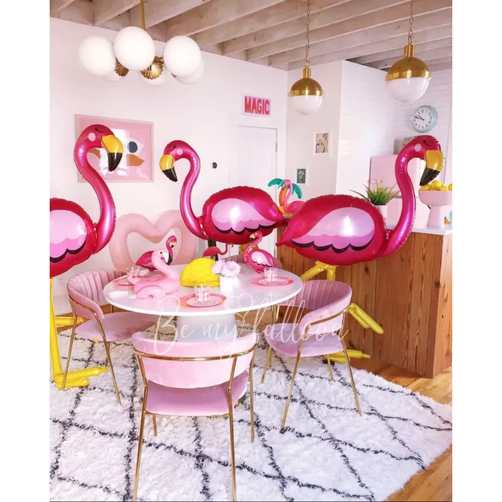 86x172cm Air-filled foil Flamingo air walker balloon