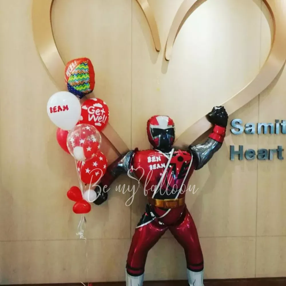 139x170cm Air-filled foil Power Rangers – Ninja air walker balloon