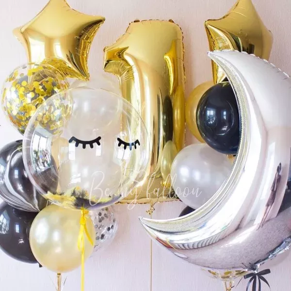 Букет шаров Милый Первый День Рождения! 