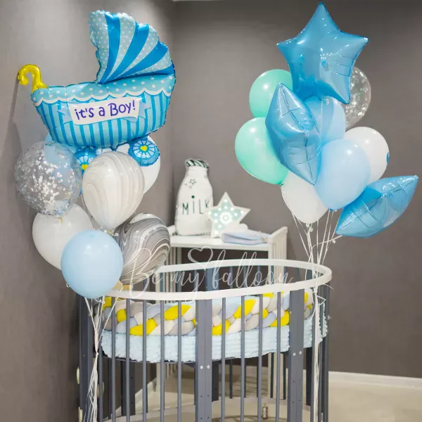 باقة بالونات إنه ولدنا!