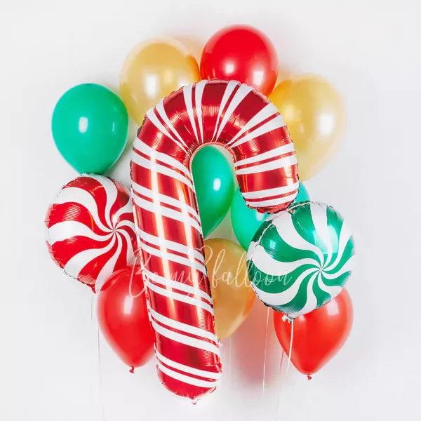 Lollipop Cane Balloon Bouquet