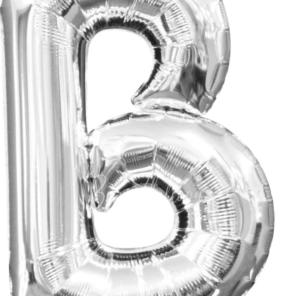 40" بالون هيليوم فويل حرف B اللون فضي لامع