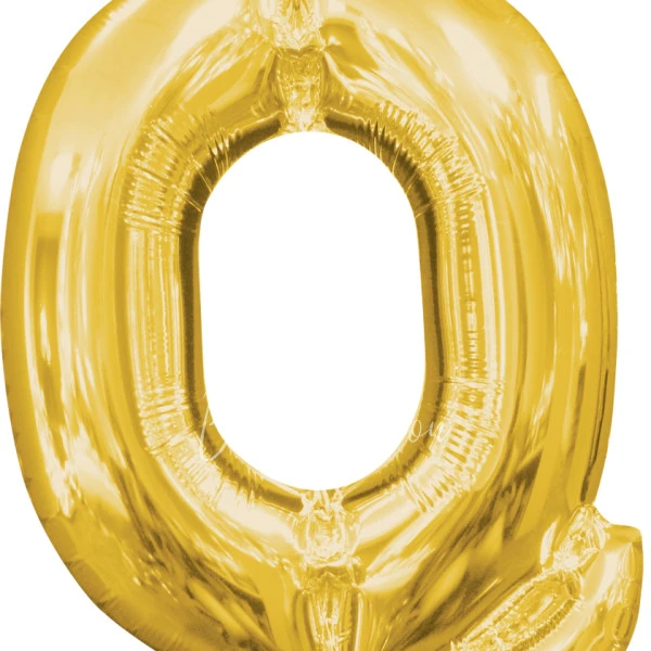 40" Шар из фольги Буква Q золотой глянец