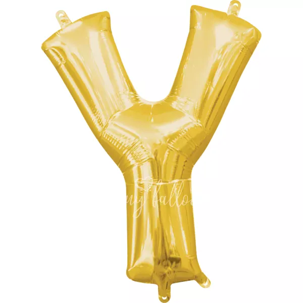 40" Шар из фольги Буква Y золотой глянец