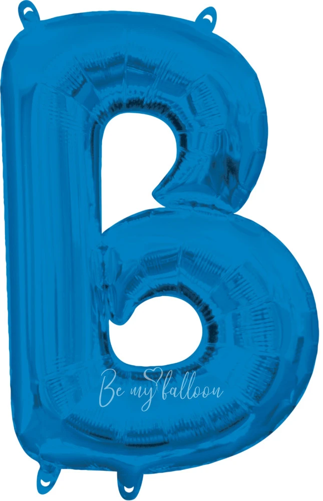 40" Helium foil gloss Blue Letter B balloon