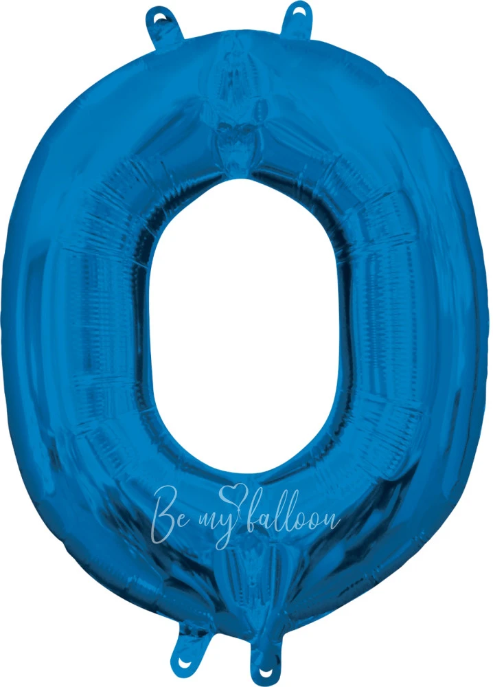 40" Helium foil gloss Blue Letter O balloon