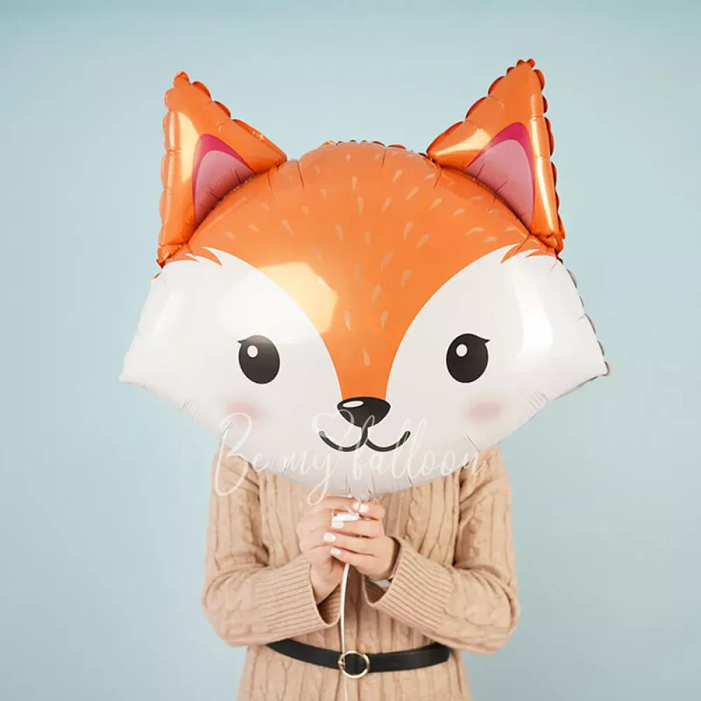 24" Helium foil Woodland Fox balloon