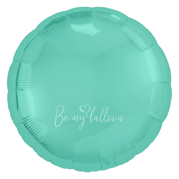 18" Helium foil gloss Turquoise Round balloon