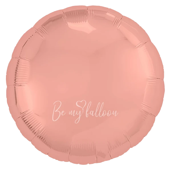 18" Helium foil gloss Coral Round balloon