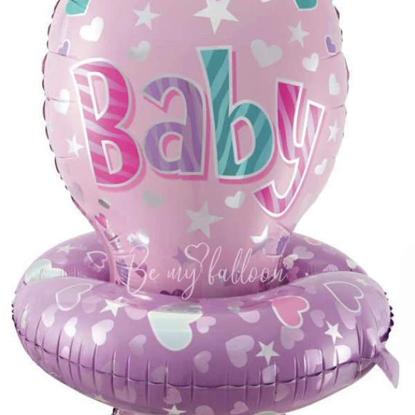 29" Helium foil pink Baby's Pacifier balloon