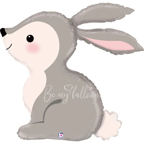 36" Helium foil Woodland Bunny balloon