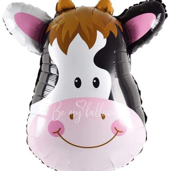 25" Helium foil Cow head balloon