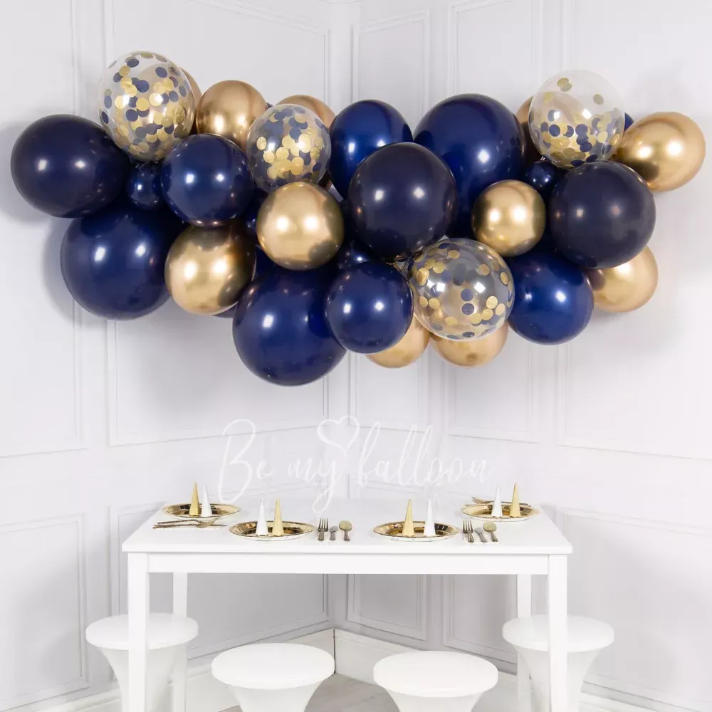Midnight Blue Balloon Garland