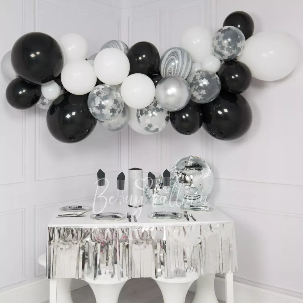 Monochrome Balloon Garland