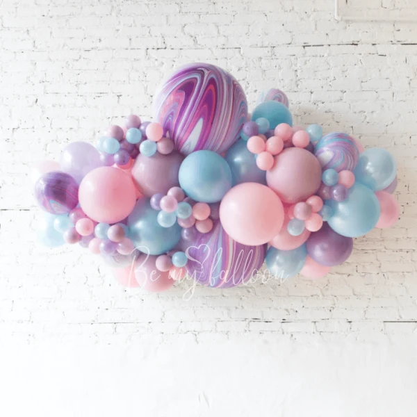 1.5m Bright Splash organic balloon garland