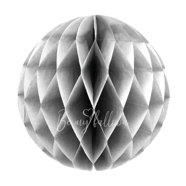 30см Шар-соты серый